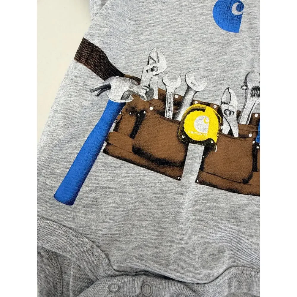 Carhartt Baby Boy's Toolbelt Graphic Short Sleeve Onesie